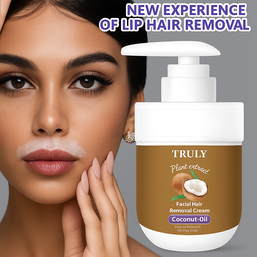 Crema Depilatoria Facial con Aceite de Coco