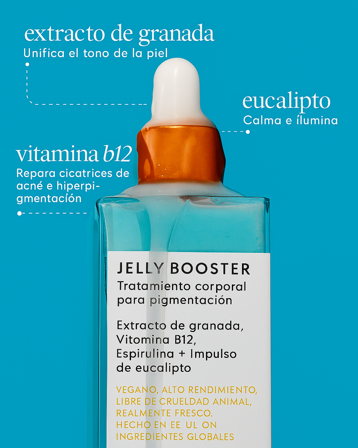 Viral Poción Corporal Jelly Booster para Pigmentación