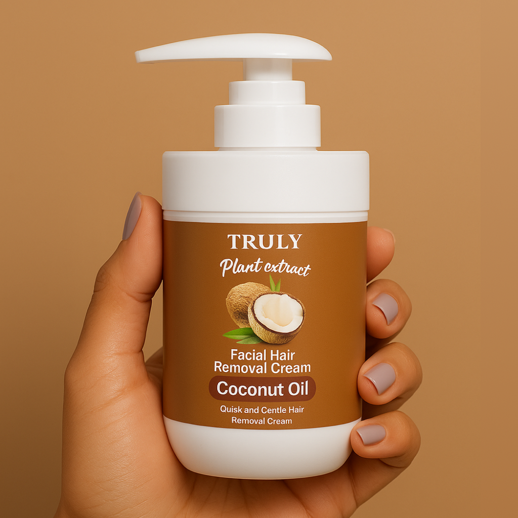 Crema Depilatoria Facial con Aceite de Coco