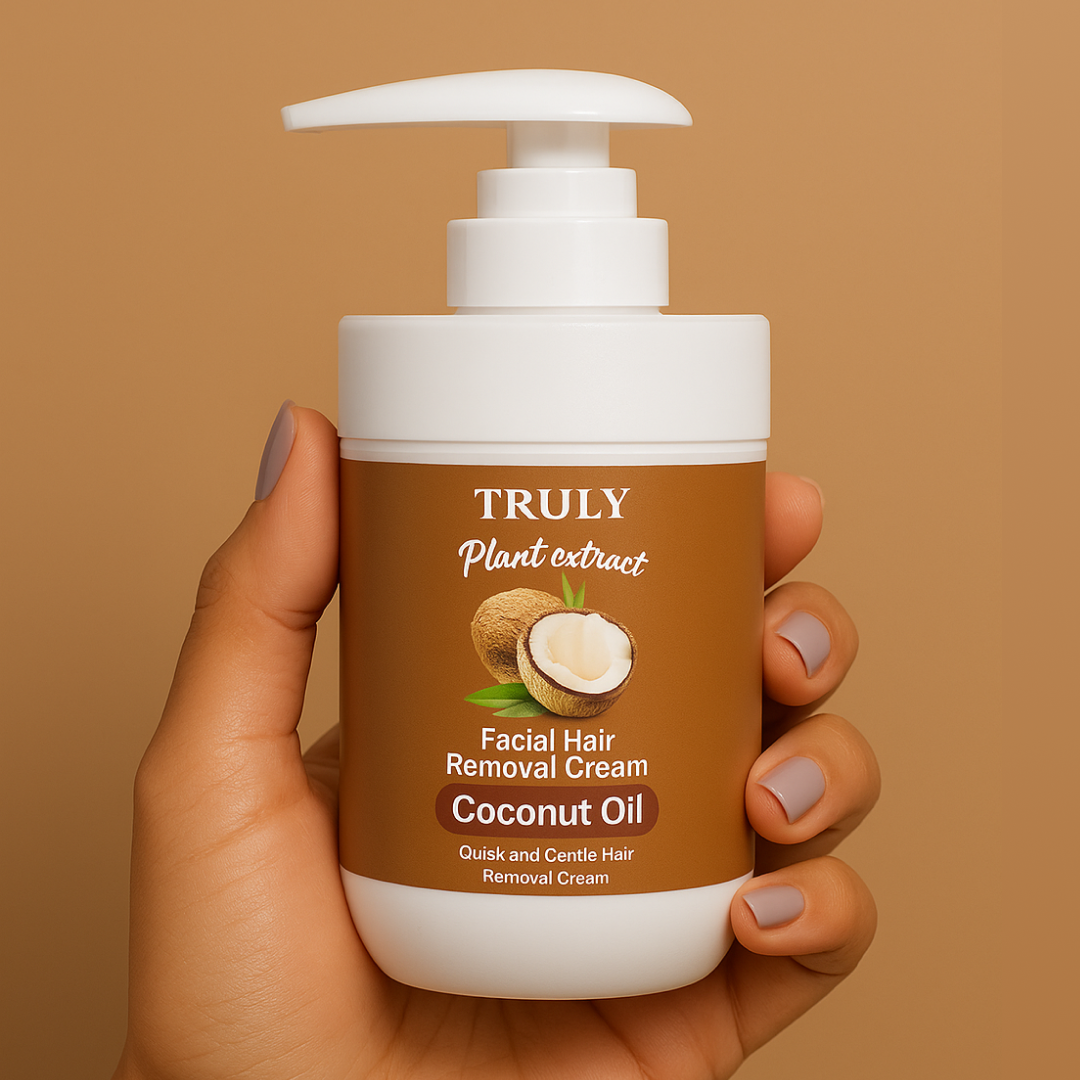 Crema Depilatoria Facial con Aceite de Coco